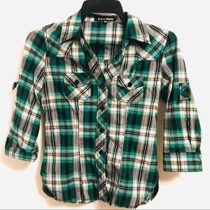 Plaid Top Size S